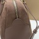 Mirror Quality Replica Loro Piana Small Suede Shoulder Bag Llama Brown Clone