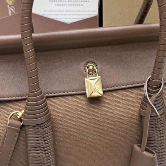 Mirror Quality Replica Loro Piana Loom Tote Bag L25/L32 Brown Clone