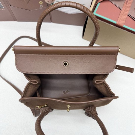 Mirror Quality Replica Loro Piana Loom Tote Bag L25/L32 Brown Clone