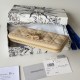 Mirror Quality Replica Dior Lady Dior Voyageur Zip Around Wallet Apricot Clone