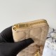 Mirror Quality Replica Dior Lady Dior Voyageur Zip Around Wallet Apricot Clone