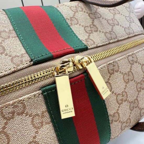 Mirror Quality Replica Gucci Melrose Medium Boston Bag 875228 Brown Clone