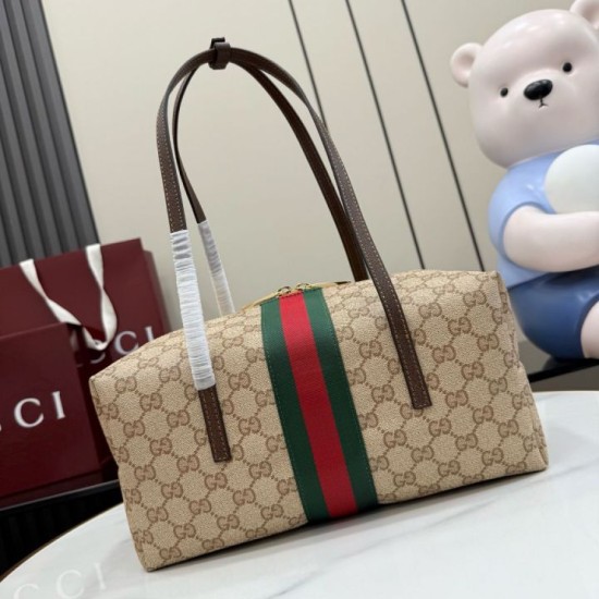 Mirror Quality Replica Gucci Melrose Medium Boston Bag 875228 Brown Clone