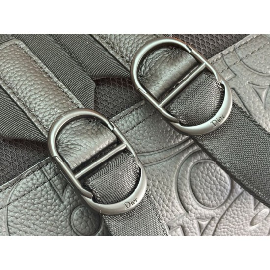 Mirror Quality Replica Dior Rider Backpack with Oblique Zip Black Clone