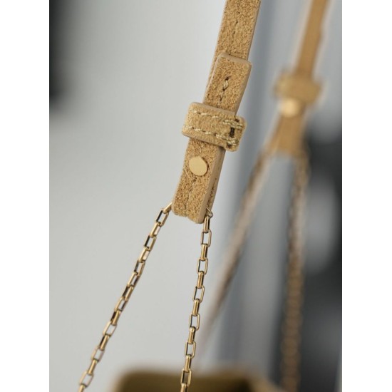 Mirror Quality Replica YSL Saint Laurent Pochon Bucket Bag Brown Clone