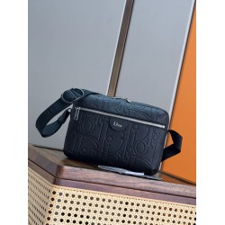 Mirror Quality Replica Dior Rider Shoulder Bag with Zip Black Clone