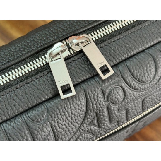 Mirror Quality Replica Dior Rider Shoulder Bag with Zip Black Clone