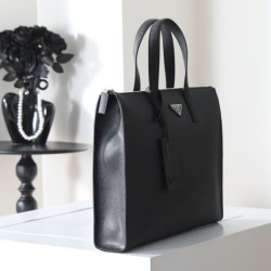 Mirror Quality Replica Prada Saffiano Tote Bag 2VG039 Black Clone