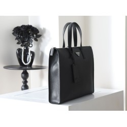 Mirror Quality Replica Prada Saffiano Tote Bag 2VG039 Black Clone