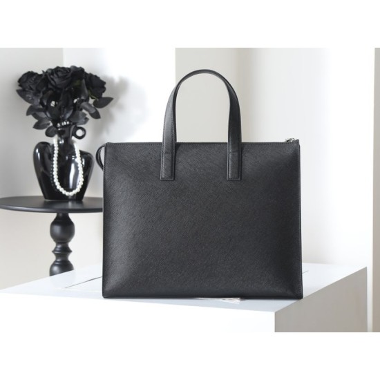 Mirror Quality Replica Prada Saffiano Tote Bag 2VG039 Black Clone