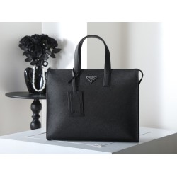 Mirror Quality Replica Prada Saffiano Tote Bag 2VG039 Black Clone