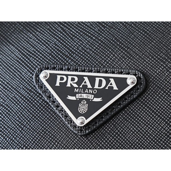 Mirror Quality Replica Prada Saffiano Tote Bag 2VG039 Black Clone
