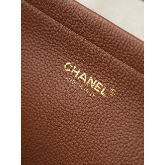 Luxury Replica Chanel Jennie Tote Bag Brown Knockoff Mirror Quality Replica Chanel Jennie Tote Bag Brown Clone
