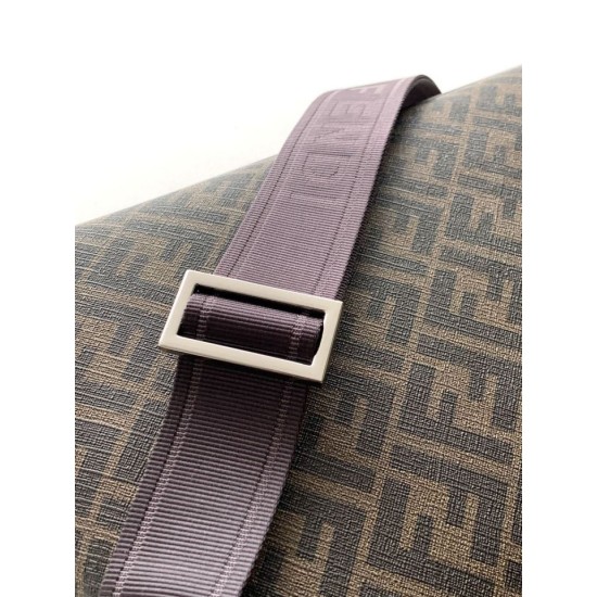 Mirror Quality Replica Fendi Shoulder Bag with Diagonal FF Logo Clone