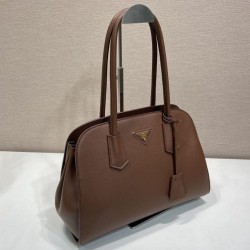 Mirror Quality Replica Prada Palisander Tote Bag 1BG606 Brown Clone