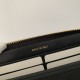 Fake Calfskin Gold-Tone Metal Wallet AP1899 black Replica