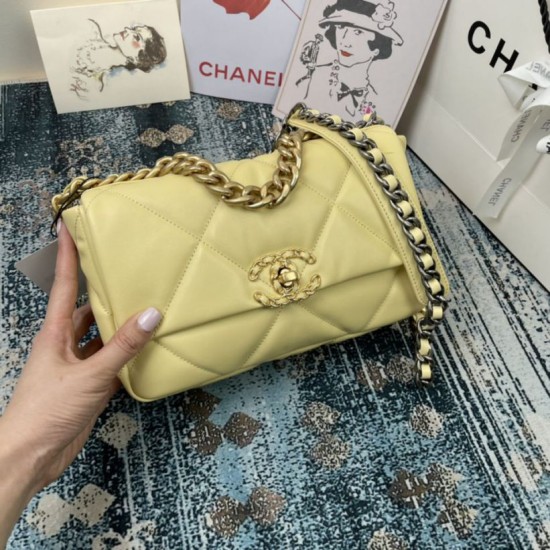 Replica Large 19 Wool Tweed Flap Bag AS1162 AS1160 Apricot Replica Large 19 Wool Tweed Flap Bag AS1162 AS1160 Apricot