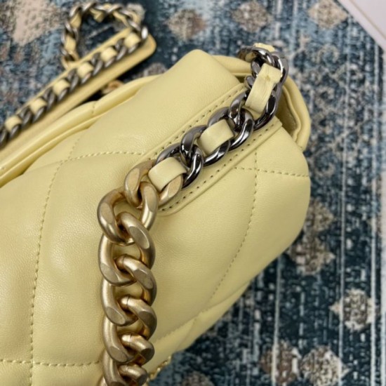 Replica Large 19 Wool Tweed Flap Bag AS1162 AS1160 Apricot Replica Large 19 Wool Tweed Flap Bag AS1162 AS1160 Apricot