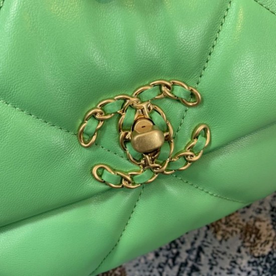 Fake Large 19 Wool Tweed Flap Bag AS1162 AS1160 Green Replica Replica Large 19 Wool Tweed Flap Bag AS1162 AS1160 Green