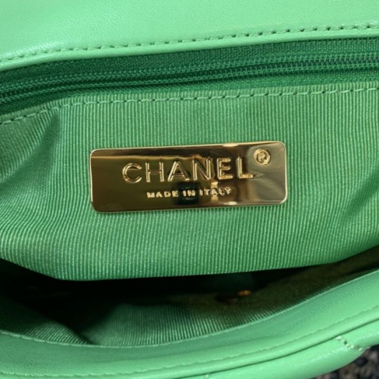 Fake Large 19 Wool Tweed Flap Bag AS1162 AS1160 Green Replica Replica Large 19 Wool Tweed Flap Bag AS1162 AS1160 Green