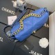 Replica Large 19 Wool Tweed Flap Bag AS1162 AS1160 Blue Fake Large 19 Wool Tweed Flap Bag AS1162 AS1160 Blue Replica