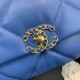 Replica Large 19 Wool Tweed Flap Bag AS1162 AS1160 Blue Fake Large 19 Wool Tweed Flap Bag AS1162 AS1160 Blue Replica