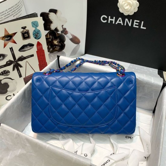 Fake Classic Flap Bag A0112 Color hardware Blue Replica