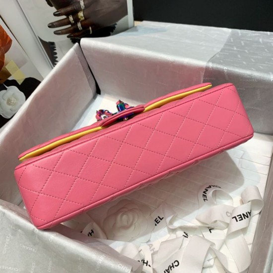 Fake Classic Flap Bag A0112 Color hardware Rose Replica