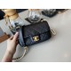 Replica New Mini Crystal Pearls Chain Bag AS2210 Black