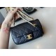 Replica New Mini Crystal Pearls Chain Bag AS2210 Black