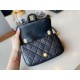 Replica New Mini Crystal Pearls Chain Bag AS2210 Black
