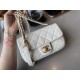 Replica New Mini Crystal Pearls Chain Bag AS2210 White