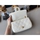 Replica New Mini Crystal Pearls Chain Bag AS2210 White