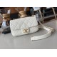 Replica New Mini Crystal Pearls Chain Bag AS2210 White