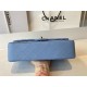 Replica Classic Flap Bag A1112 Blue Silver Hardware