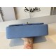 Fake Classic Flap Bag A1112 Blue Gold Hardware Replica