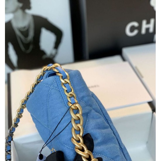 Fake Large 19 Wool Tweed Flap Bag AS1162 AS1160 Blue Replica Replica Large 19 Wool Tweed Flap Bag AS1162 AS1160 Blue