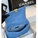 Fake Large 19 Wool Tweed Flap Bag AS1162 AS1160 Blue Replica Replica Large 19 Wool Tweed Flap Bag AS1162 AS1160 Blue