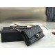 Replica Classic Flap Bag A1112 Black Silver Hardware
