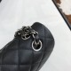 Replica Classic Flap Bag A1112 Black Silver Hardware