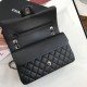 Replica Classic Flap Bag A1112 Black Silver Hardware