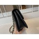 Replica Calfskin Mini Sqaure Flap Bag AS2468 Black
