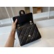 Replica Calfskin Mini Sqaure Flap Bag AS2468 Black