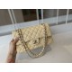 Fake Classic Flap Bag A1112 Apricot Gold Hardware Replica