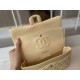 Fake Classic Flap Bag A1112 Apricot Gold Hardware Replica