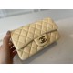 Replica Classic Flap Bag A1112 Apricot Silver Hardware
