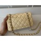 Replica Classic Flap Bag A1112 Apricot Silver Hardware