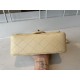 Replica Classic Flap Bag A1112 Apricot Silver Hardware
