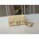 Replica Classic Flap Bag A1112 Apricot Silver Hardware
