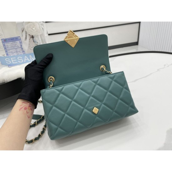 Replica Geometric Flap Bag AS2634 Green